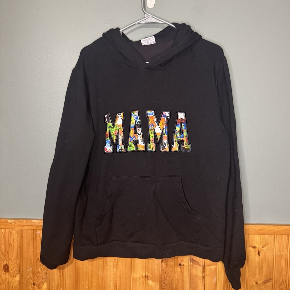BAMBOO NECESSITIES Women's XL Mama‎ Hooded sweatshirt French Terry Disney